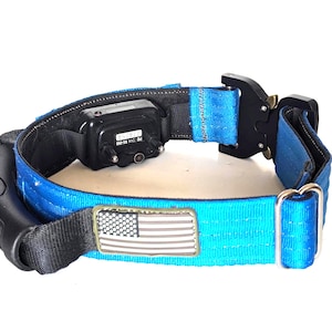 Ultimate Tactical E-Collar/D-Ring with PVC Handle: Custom Name Patch, width 1.5"