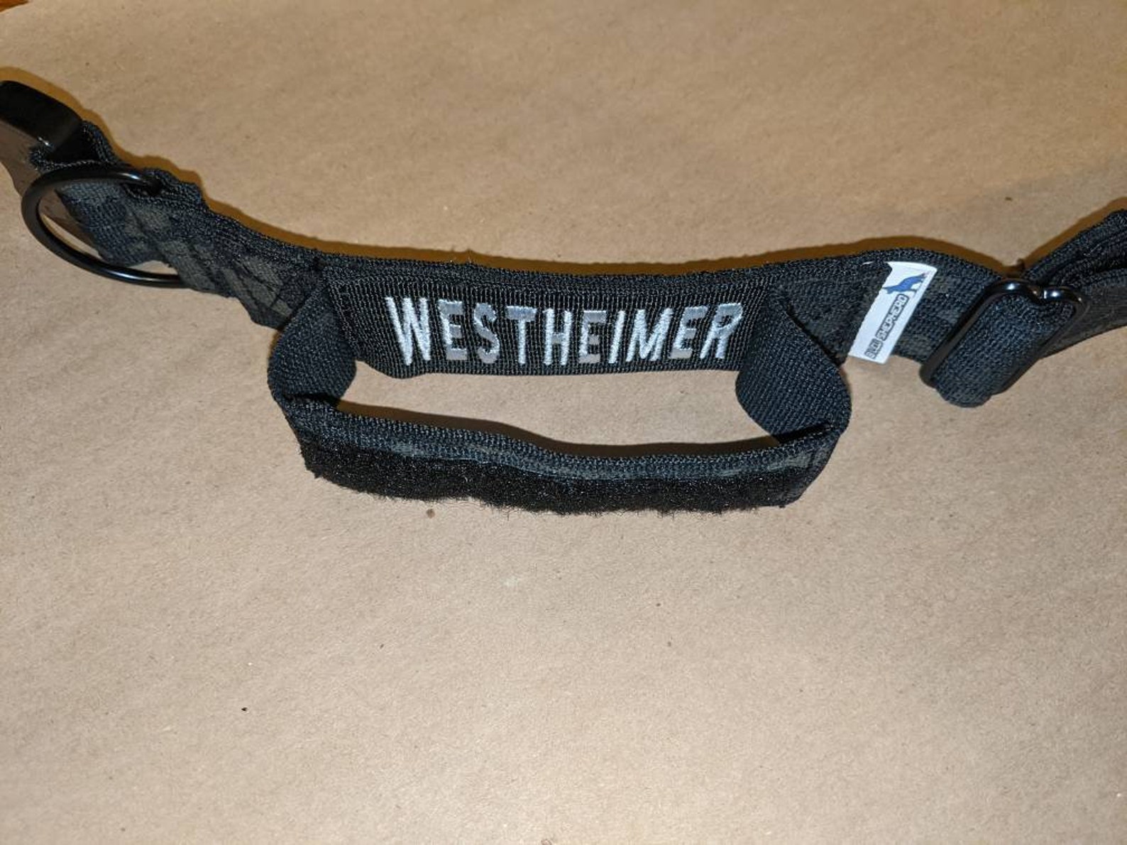 1.5 Performance Dog Collar with Velcro Patch on Handle & Etsy