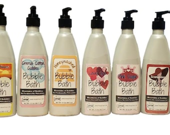 Baño de burbujas, sin ftalatos, 10 onzas líquidas, fórmula suavizante para la piel de SloppySoap