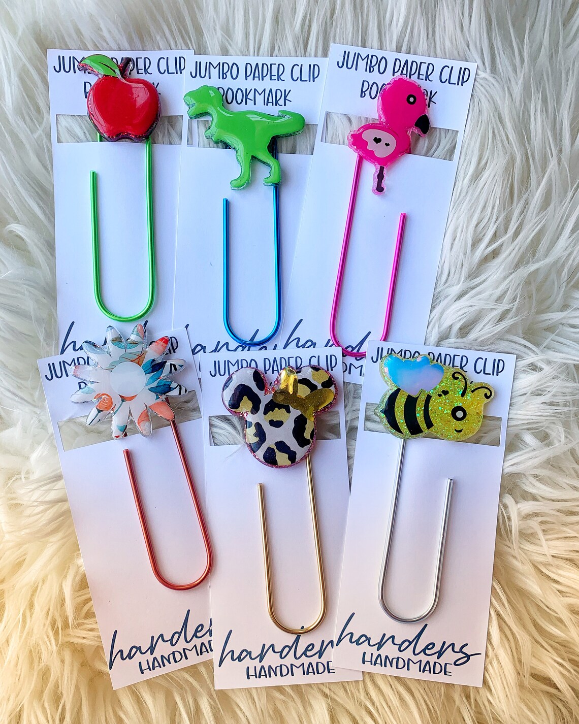 Custom Bookmarks/jumbo Bookmark/paper Clip Bookmark/childrens Etsy