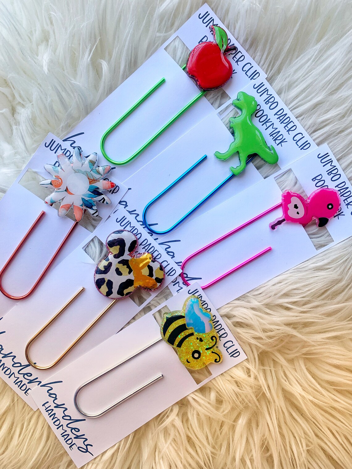 Custom Bookmarks/jumbo Bookmark/paper Clip Bookmark/childrens Etsy