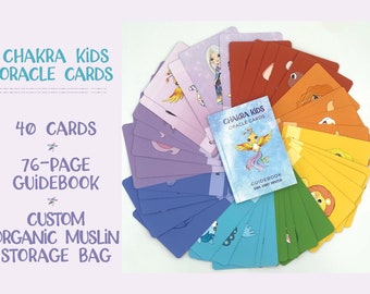 Beginner Oracle Deck with Guidebook Kid Personal Growth Emotional Feeling Homeschooler Kid MentalHealth Gift Mindful Parent Kid SelfCare