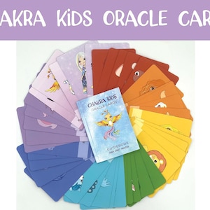 Beginner Oracle Deck with Guidebook Kid Personal Growth Emotional Feeling Homeschooler Kid MentalHealth Gift Mindful Parent Kid SelfCare image 1