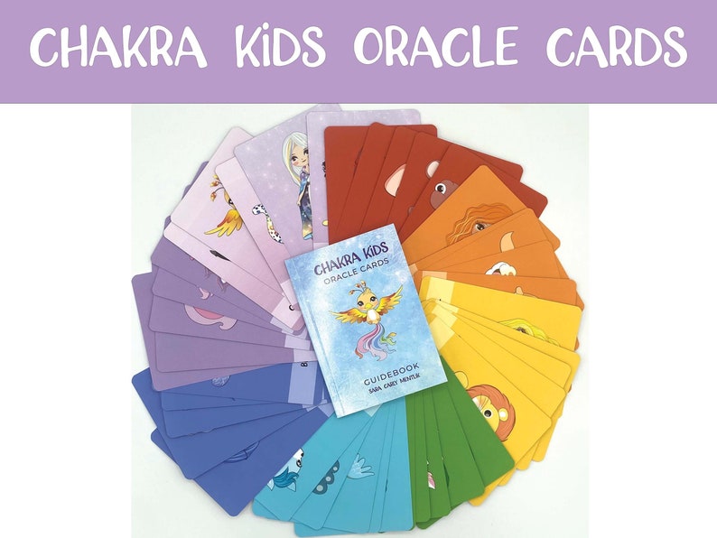 Beginner Oracle Deck with Guidebook Kid Personal Growth Emotional Feeling Homeschooler Kid MentalHealth Gift Mindful Parent Kid SelfCare image 1