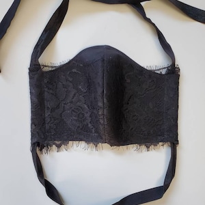 Maschera/Copertura viso pizzo nero