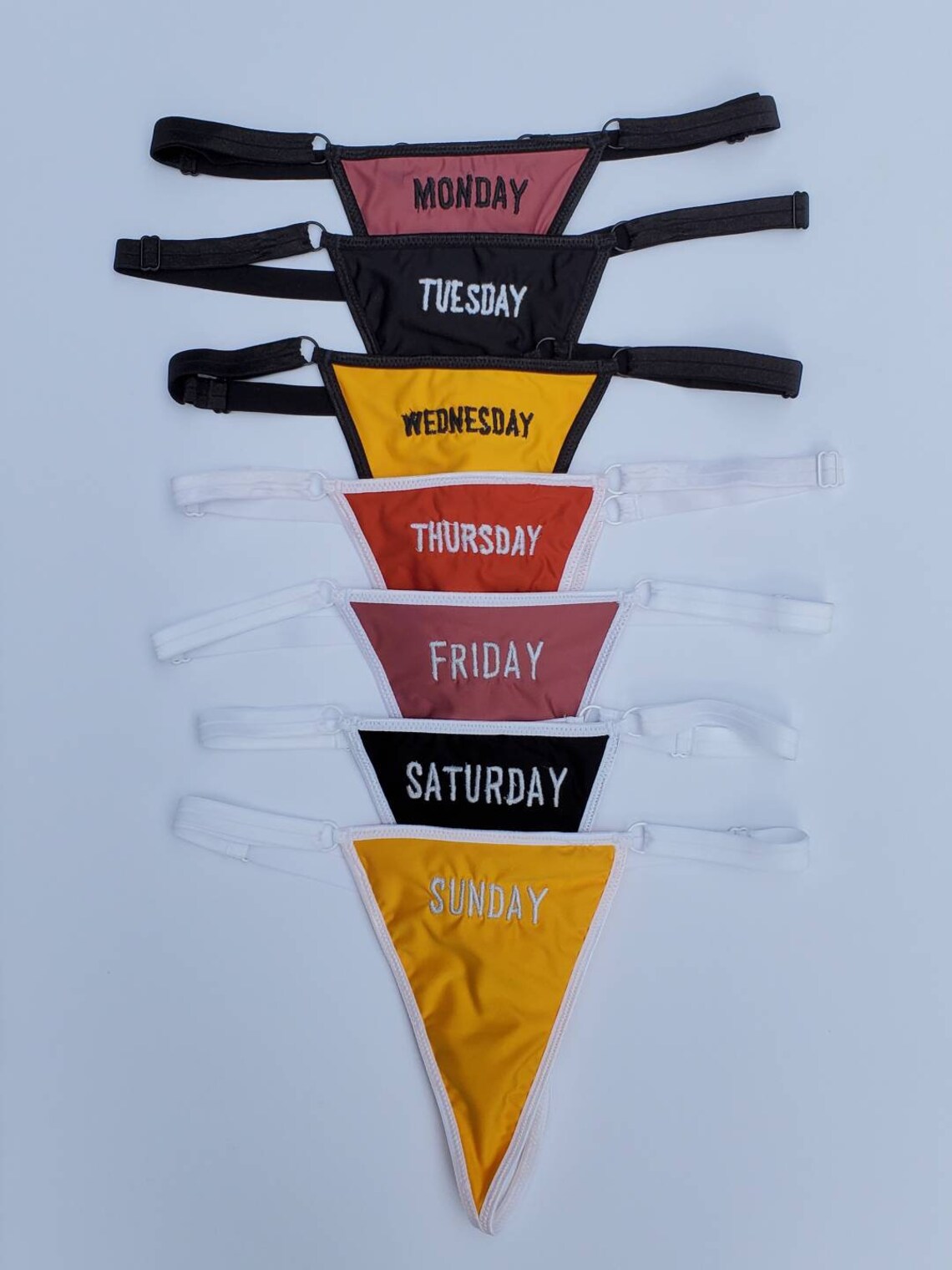 Day of the Week Thong Etsy UK