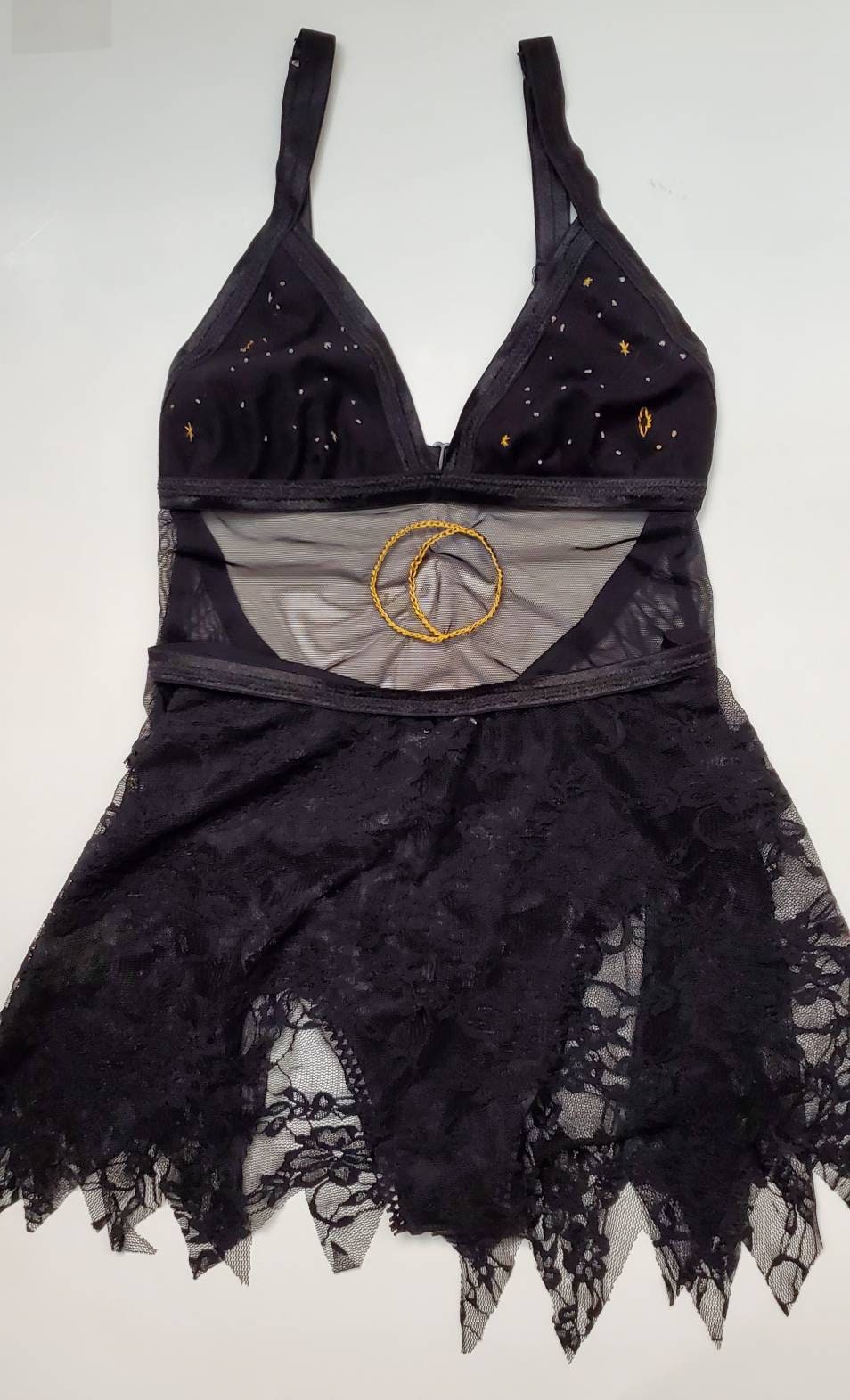 Celestial Witch Bodysuit with Detachable Skirt