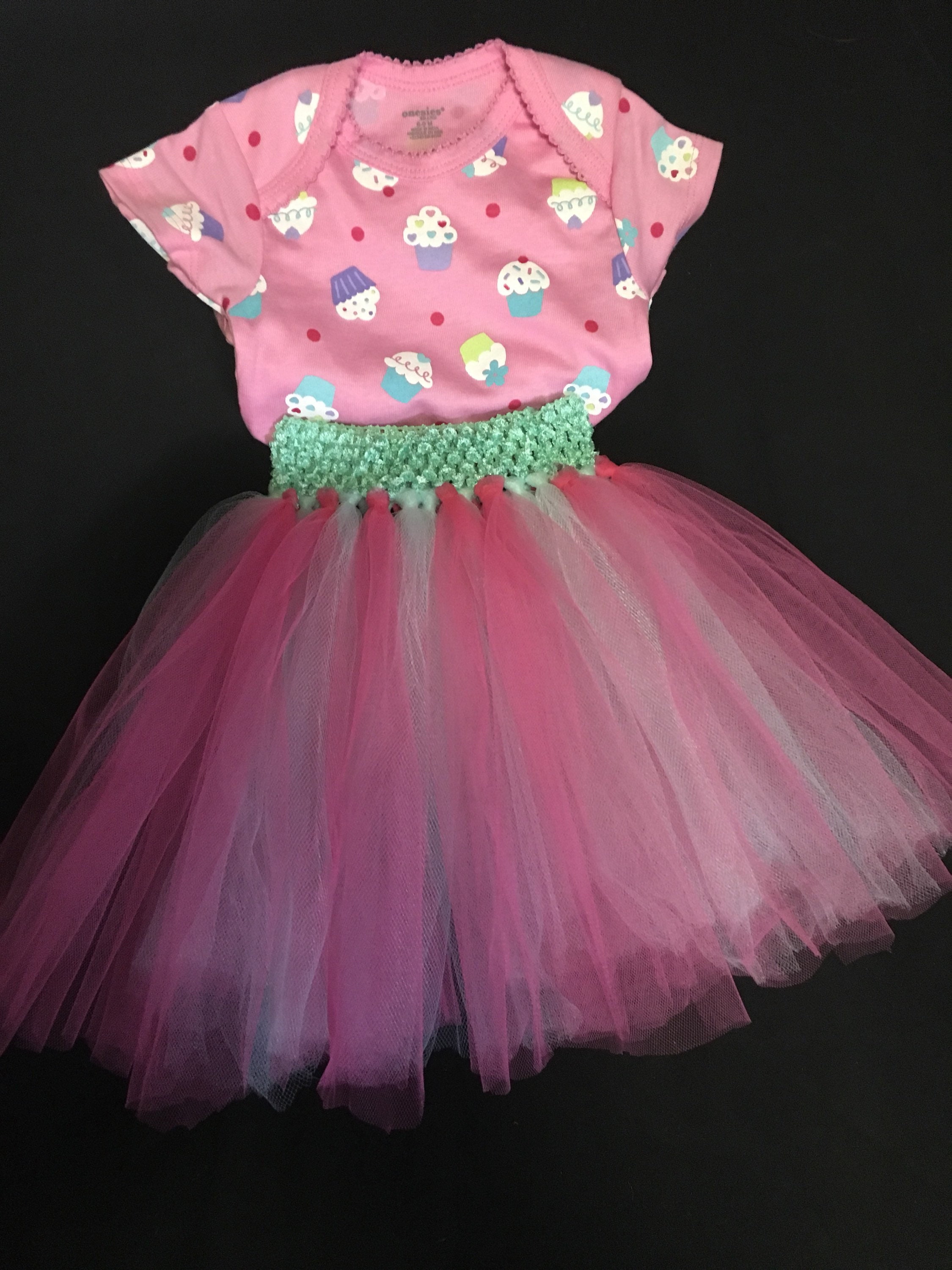 Infant Girl Tutu Skirt and OneZ Set Size 69 Months Etsy