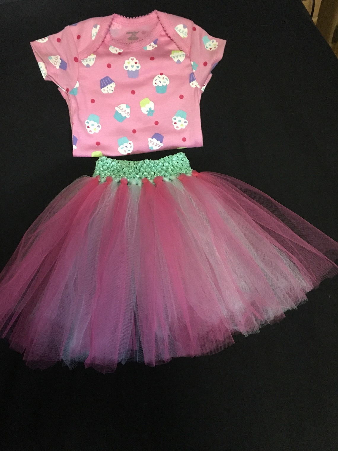 Infant Girl Tutu Skirt and OneZ Set Size 69 Months Etsy