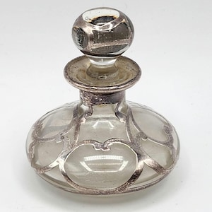 香水瓶　アトマイザー　彫金　SILVER　perfume bottle　ツキ10 Perfume Atomizer Antique Sterling Silver - Etsy