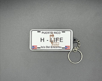 Custom State License Plate Keychains | HL Inspired Keychains | Personalized Mini License Plate Keychain