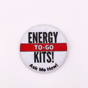 Energy To Go Kits - Ask Me How Button - White/Red