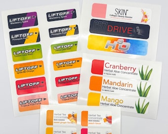 Stickers Only! - Tea Kit Label Set for Drawer Organizer | Herbal Tea Labels | Nutrition Club Setup | Pre Made Tea System Labels