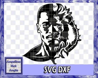 Free Free 54 Half Lion Face Svg SVG PNG EPS DXF File