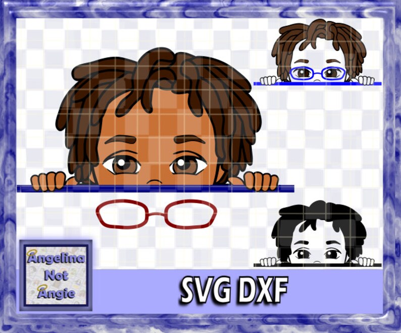 Download LITTLE BOY SVG Peeking Josiah Locs Dreadlocks Dread | Etsy