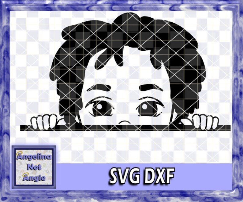 Download LITTLE BOY SVG Peeking Josiah Locs Dreadlocks Dread | Etsy