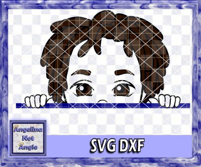Download LITTLE BOY SVG Peeking Josiah Locs Dreadlocks Dread | Etsy