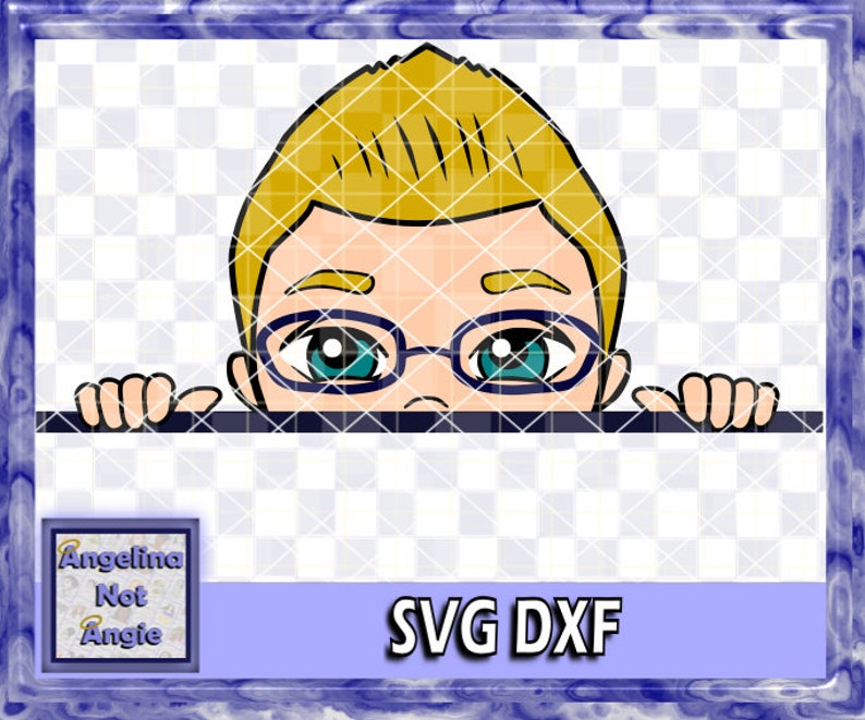 Download PEEKING LITTLE BOY SvG Josiah Spiky Fauxhawk Peekaboo SvG | Etsy