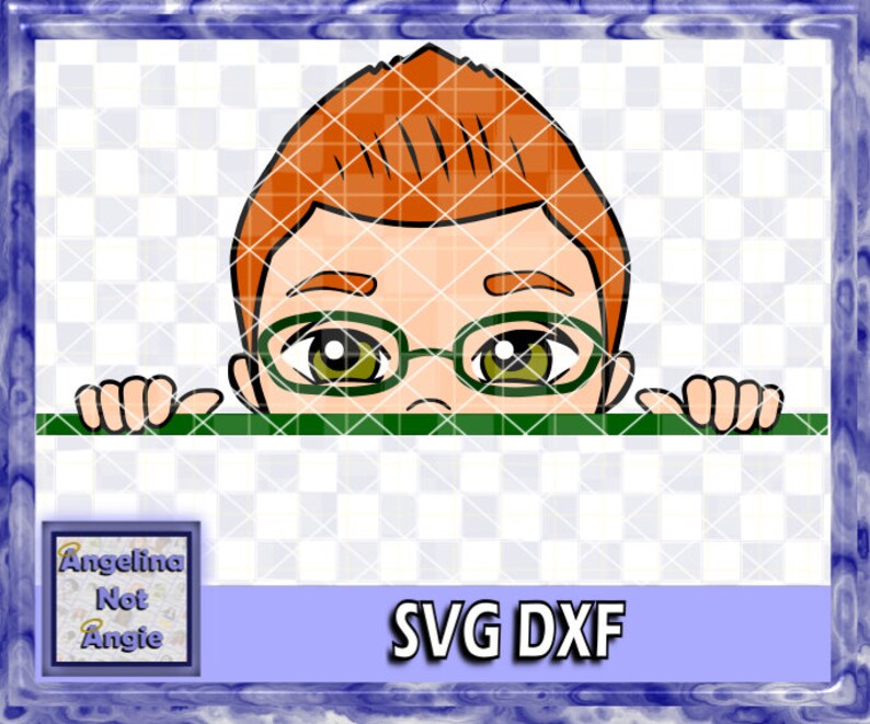 Download PEEKING LITTLE BOY SvG Josiah Spiky Fauxhawk Peekaboo SvG | Etsy