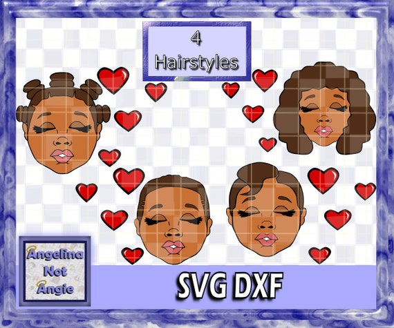 Svg Dxf Bundle Laura Bantu Knots Tapered Fade Relaxed Etsy