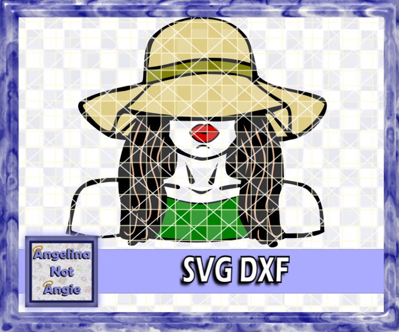 Download BLACK WOMAN SVG DxF Hannah Long Locs Style Lady Wearing | Etsy