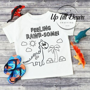 Dinosaur Coloring SVG, Dinosaur SVG, Toddler Dinosaur SVG