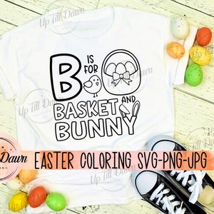 Ostern Färbung Shirt SVG, Kleinkind Ostern SVG, Kinder Ostern Shirt SVG