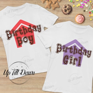 Puppy Birthday Boy Girl SVG,  Dog Birthday SVG, Puppy Birthday Party SVG