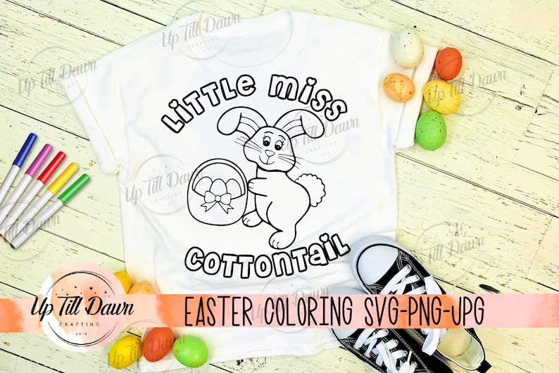 Download Little Miss Cottontail SVG Easter Coloring Shirt SVG ...