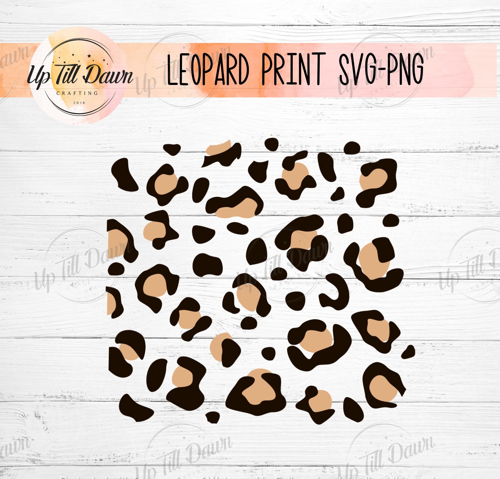 Leopard Print Pattern SVG - Etsy