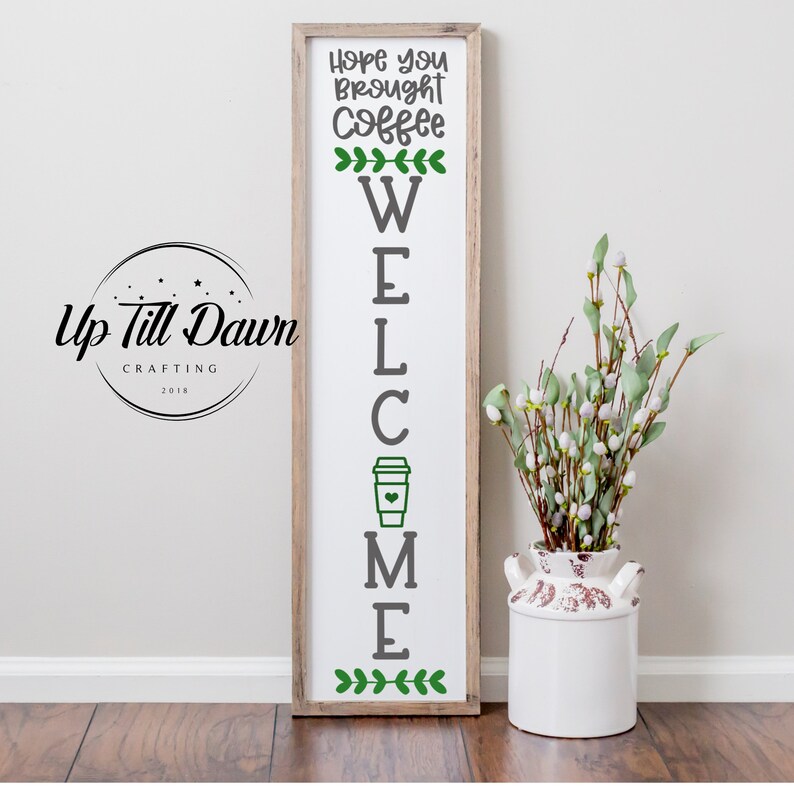 Download Coffee Welcome Sign SVG Coffee SVG Farmhouse Welcome SVG | Etsy