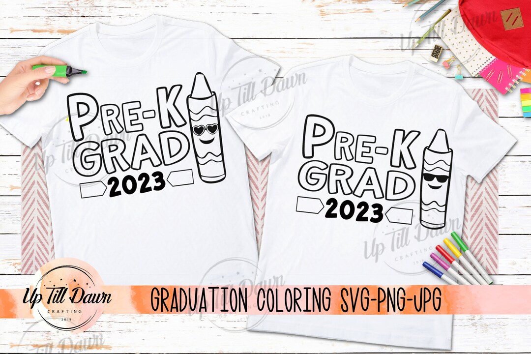 Prek Graduation SVG, Pre-k Coloring SVG, Pre K Graduation SVG, School