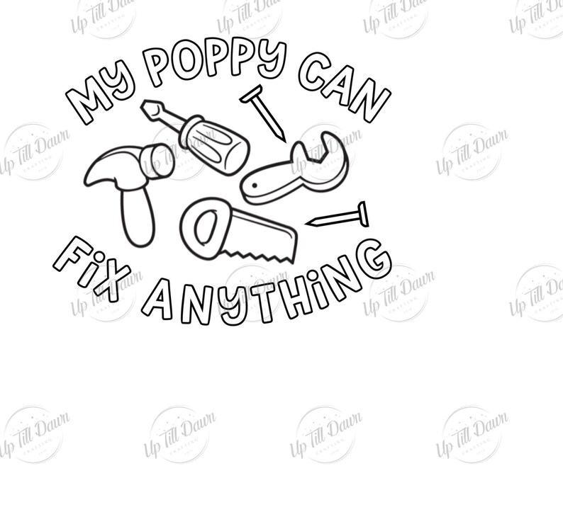 Download Father's Day Coloring SVG Mr. Fix it SVG Coloring Shirt | Etsy