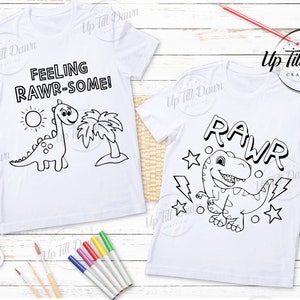 Dinosaur Coloring SVG, Dinosaur SVG, Toddler Dinosaur SVG
