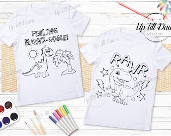 Dinosaur Coloring SVG, Dinosaur SVG, Toddler Dinosaur SVG