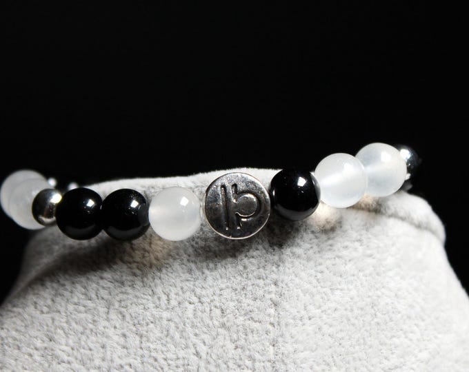 Zodiac Protection Bracelet (Obsidian & Selenite)