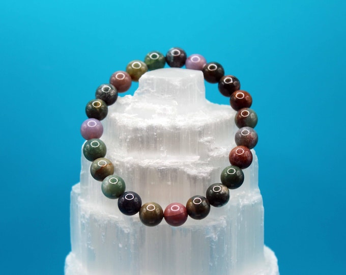 Indian Agate Strength & Serenity Bracelet