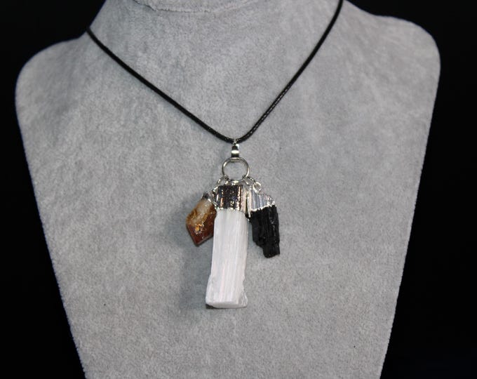 Positive Energy & Protection (selenite, citrine, and tourmaline)