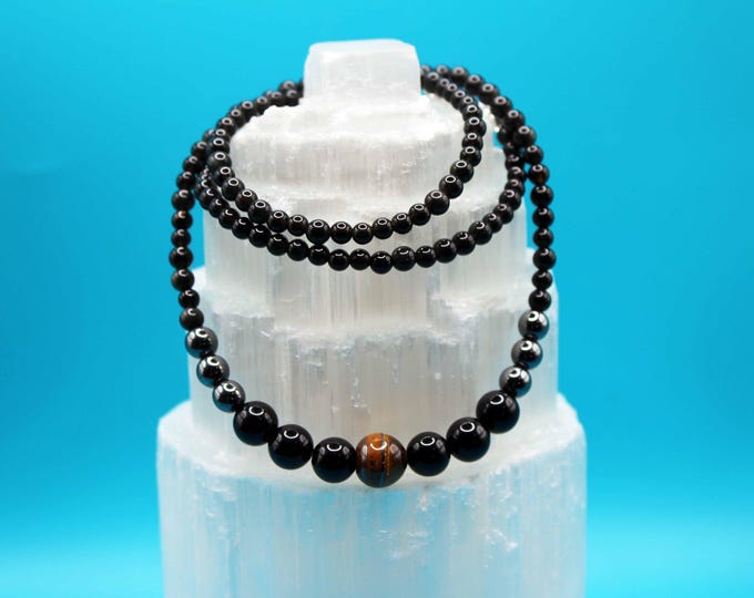 Triple Protection Necklace — Grounded Power • Fierce Shield • Aura Strengthening