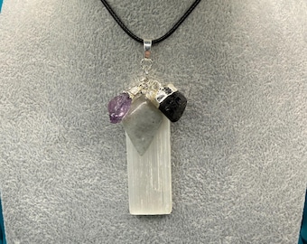 Ultimate Empath Protection (Selenite, Labradorite, Amethyst, and Black Tourmaline)