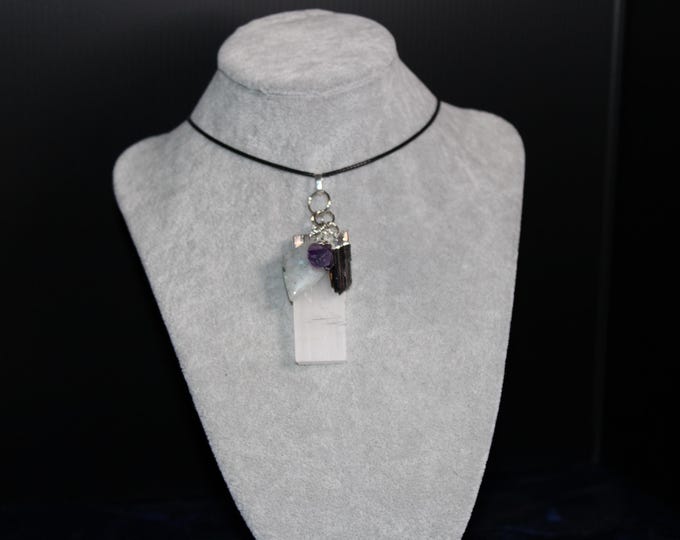 Ultimate Empath Protection (Selenite, Labradorite, Amethyst, and Black Tourmaline)