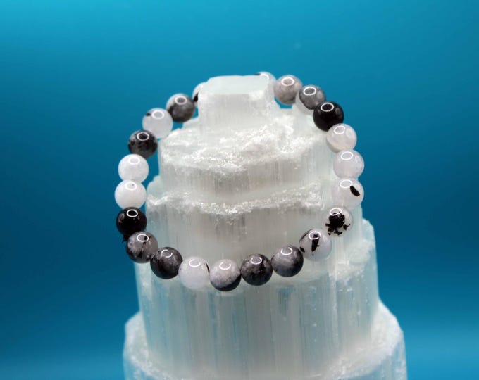 Tourmalinated Quartz Bracelet
