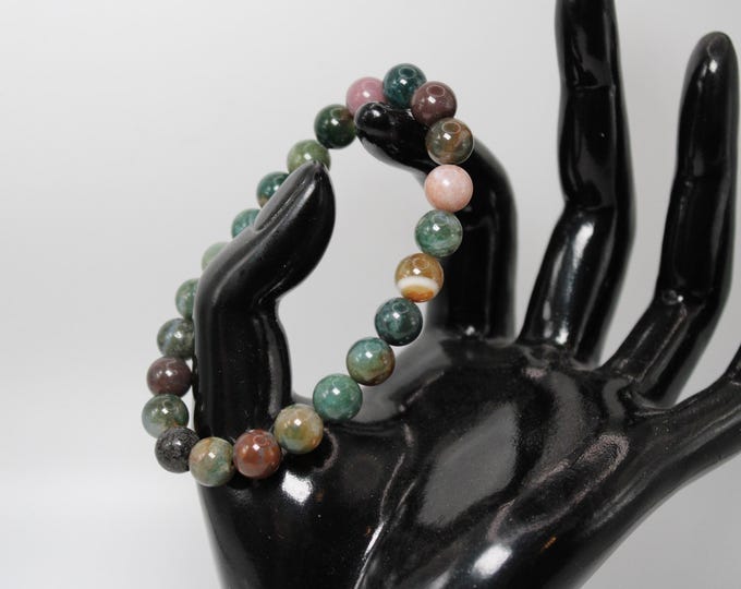 Indian Agate Bracelet (8mm)