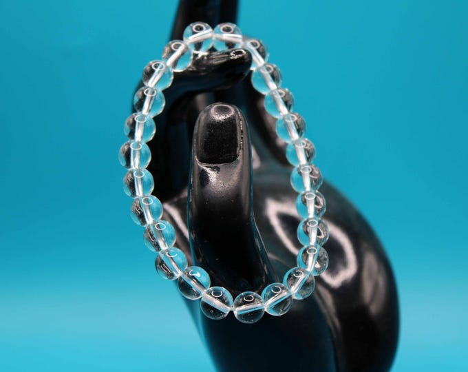 Clear Quartz Crystal Bracelet (8mm Beads Available)
