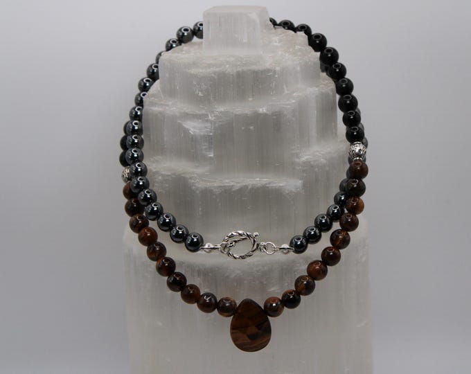 Triple Protection Tear Drop Necklace