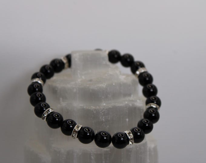 Obsidian Crystal Shimmer Bracelet (6mm & 8mm)