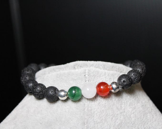 Mexico's Flag Crystal Bracelet
