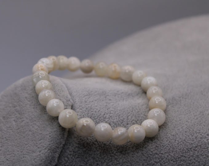 White  Moonstone Crystal Bracelet
