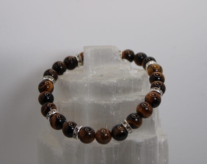 Tigers Eye Shimmer Bracelet (6mm & 8mm Beads Available)