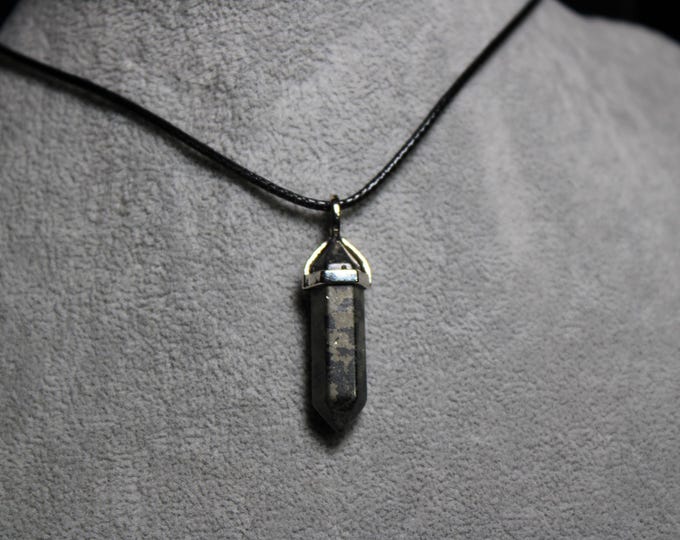 Pyrite Pendant: Stone of Luck & Abundance, 20" Cord